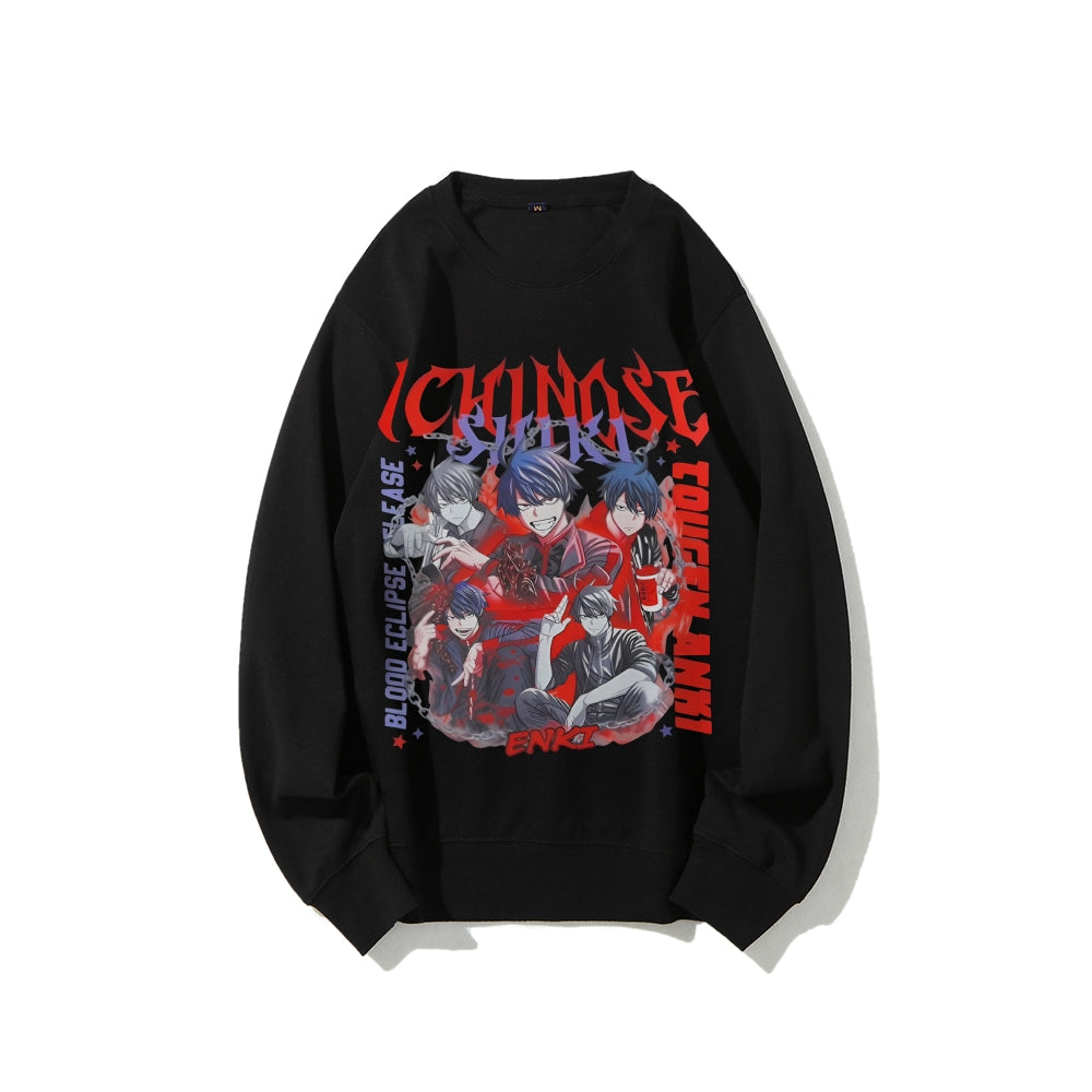 Casual Crewneck Sweatshirt Tougen Anki