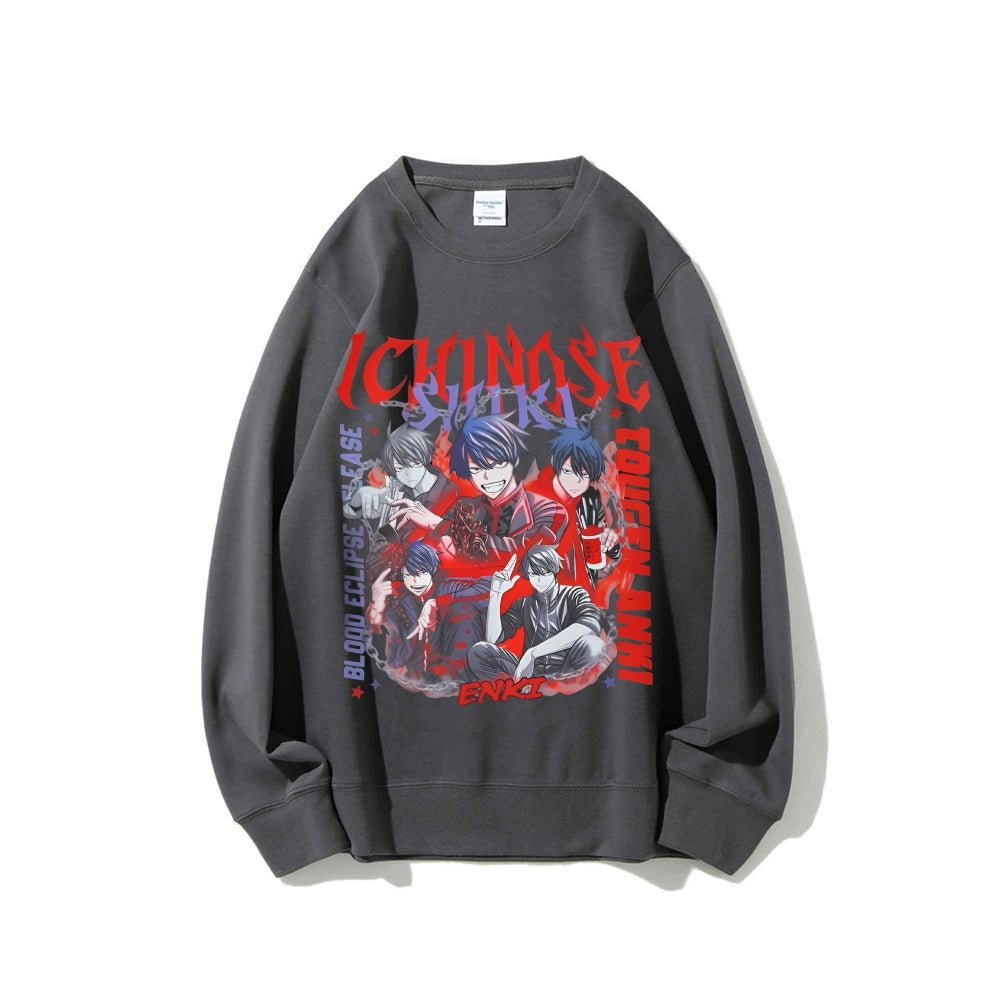 Casual Crewneck Sweatshirt Tougen Anki