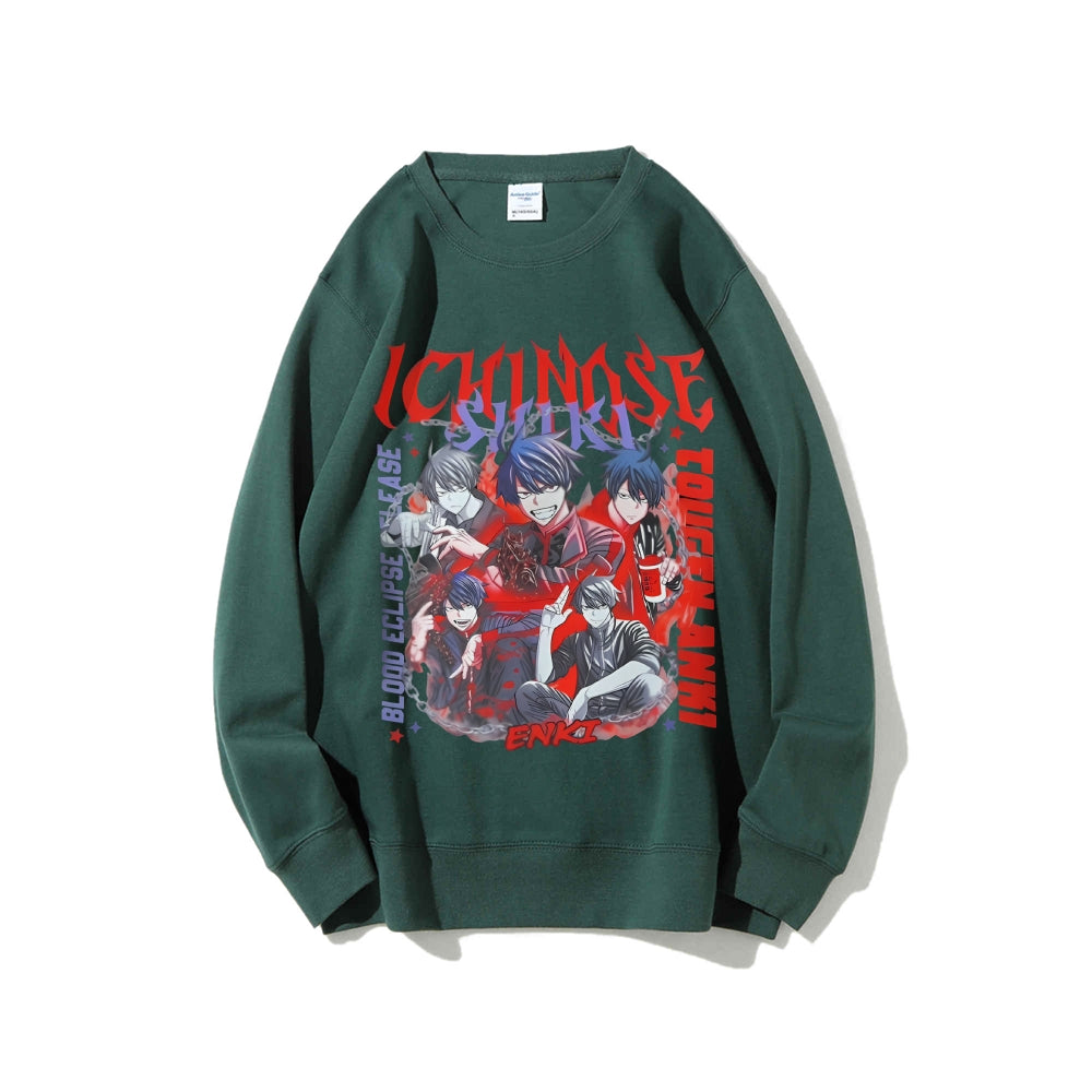 Casual Crewneck Sweatshirt Tougen Anki