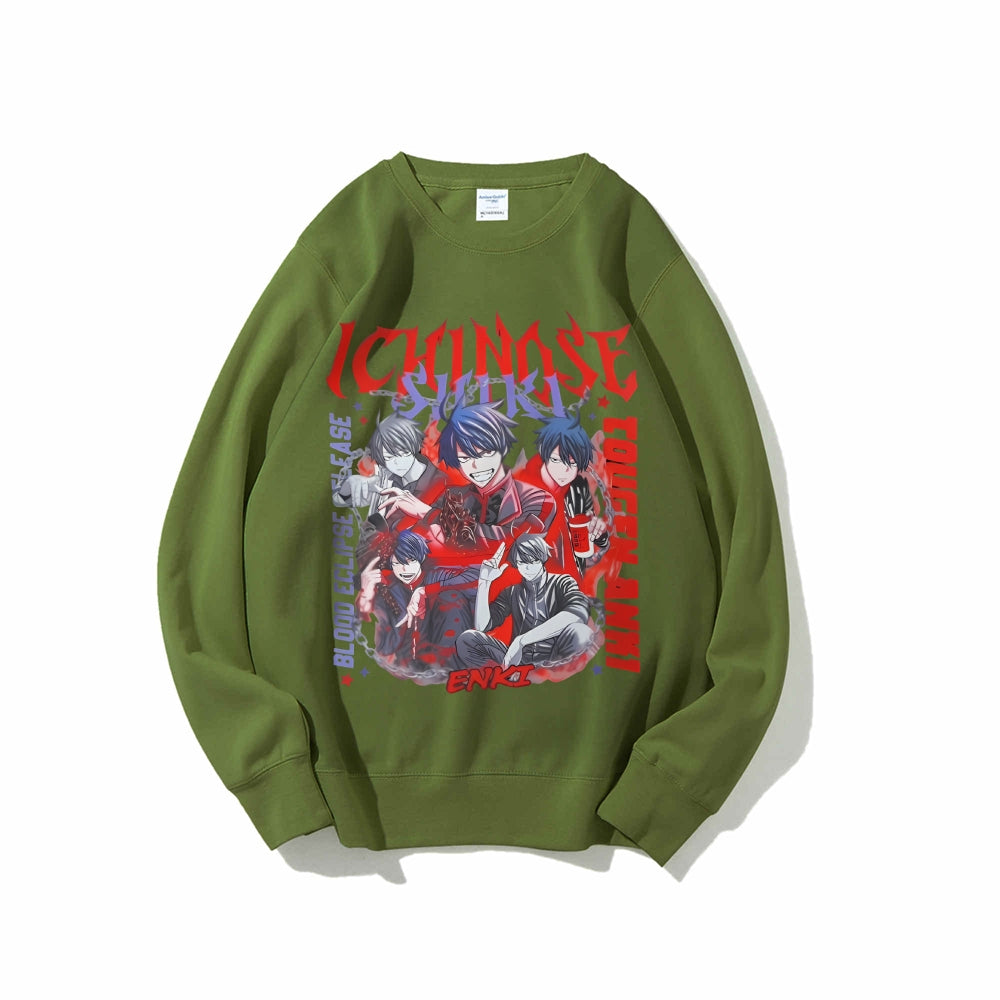 Casual Crewneck Sweatshirt Tougen Anki