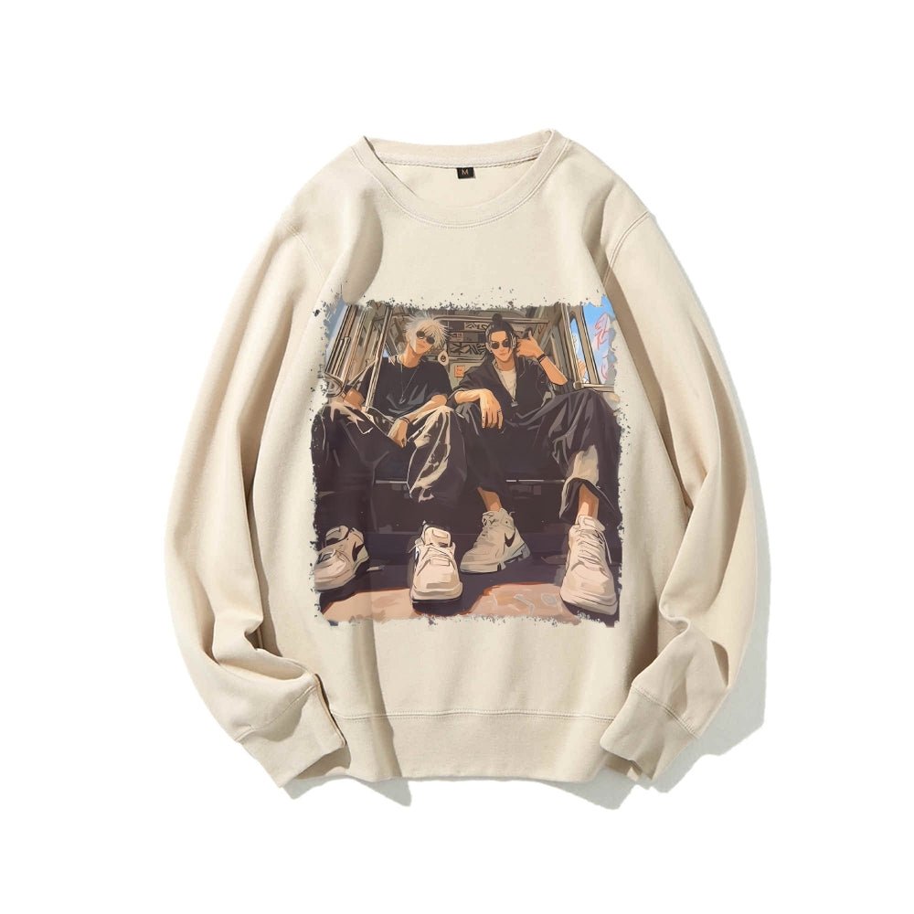 Casual Crewneck Sweatshirt Jujutsu Kaisen