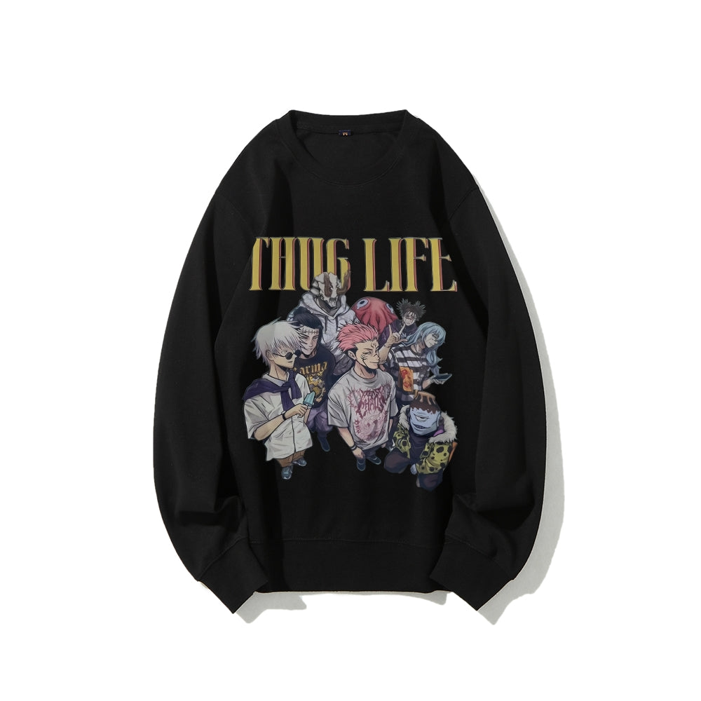 Casual Crewneck Sweatshirt Jujutsu Kaisen