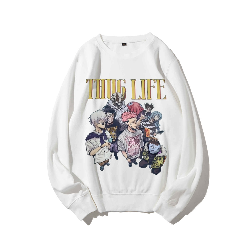 Casual Crewneck Sweatshirt Jujutsu Kaisen