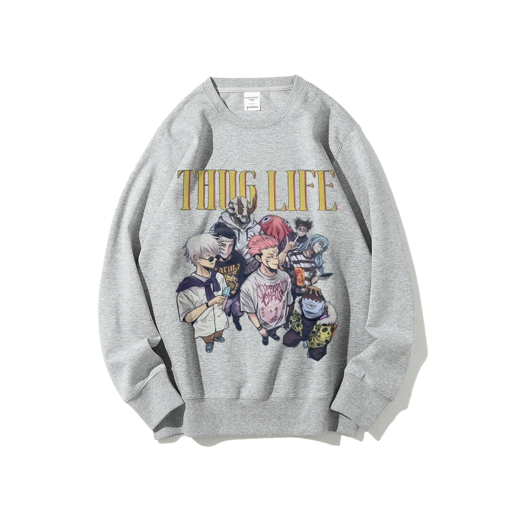 Casual Crewneck Sweatshirt Jujutsu Kaisen