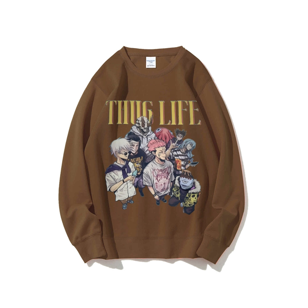 Casual Crewneck Sweatshirt Jujutsu Kaisen