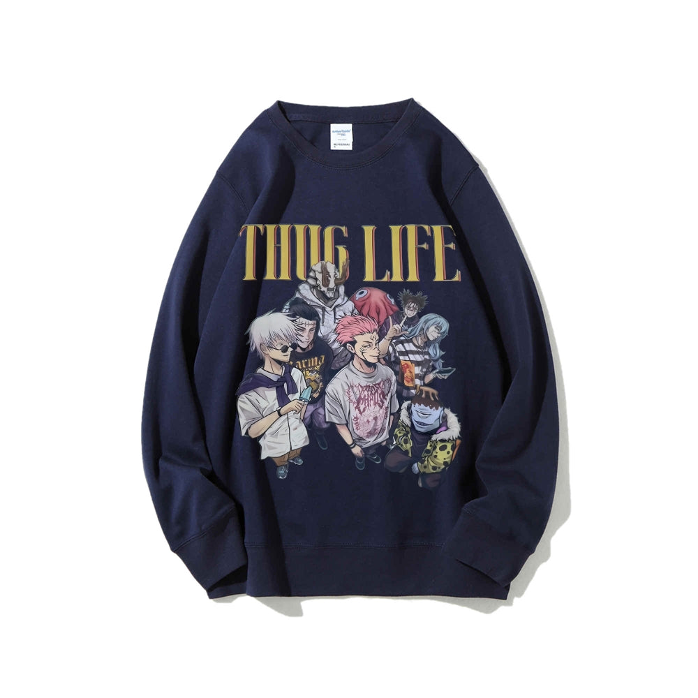 Casual Crewneck Sweatshirt Jujutsu Kaisen