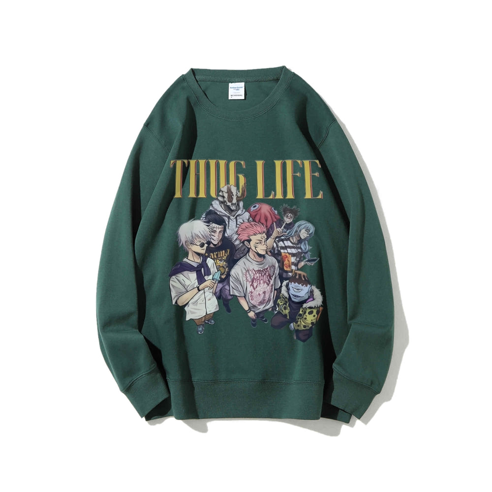 Casual Crewneck Sweatshirt Jujutsu Kaisen