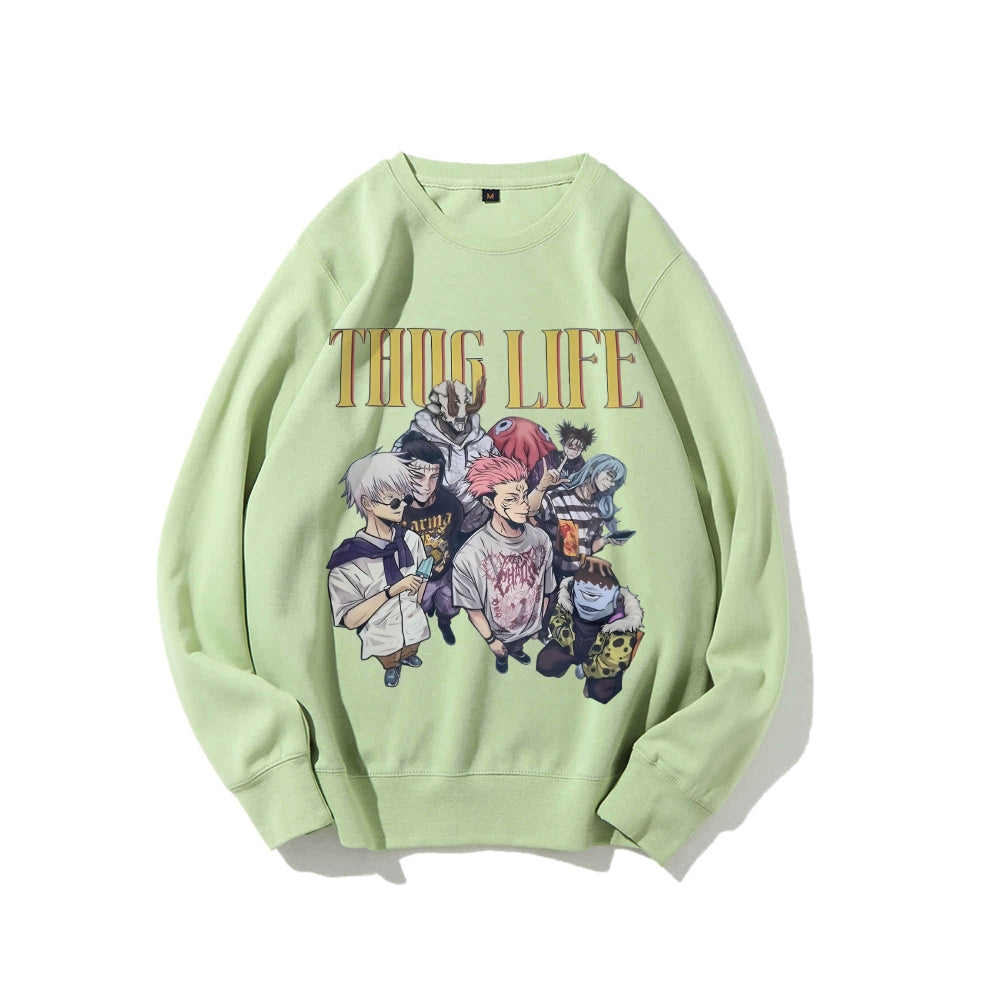 Casual Crewneck Sweatshirt Jujutsu Kaisen
