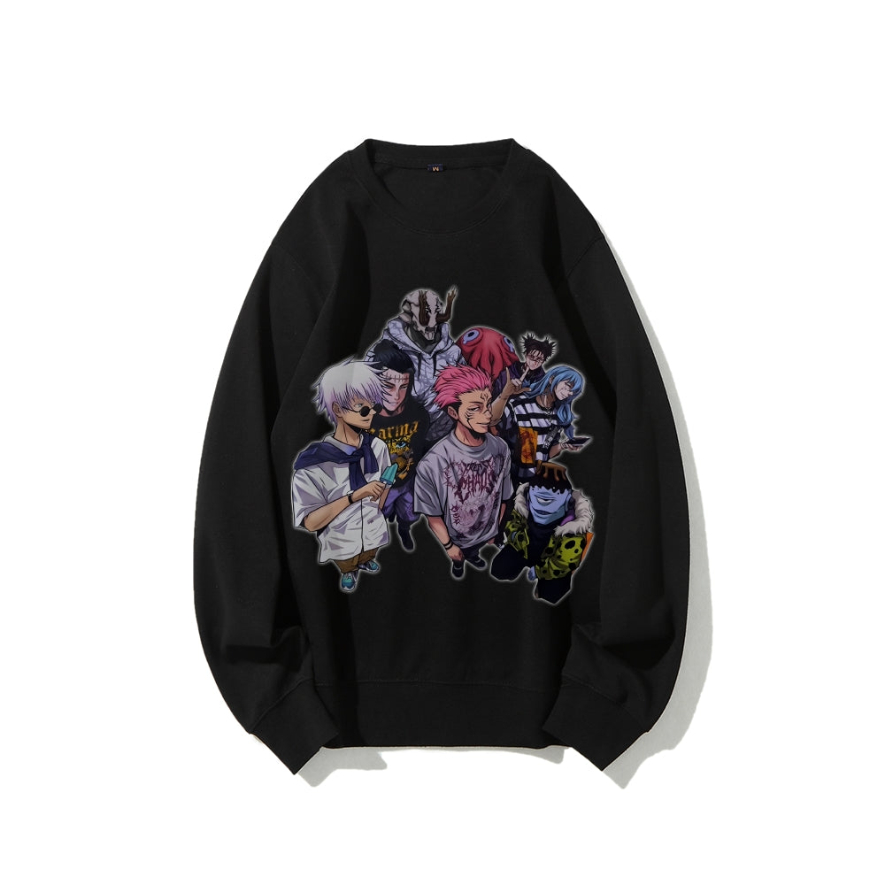 Casual Crewneck Sweatshirt Jujutsu Kaisen