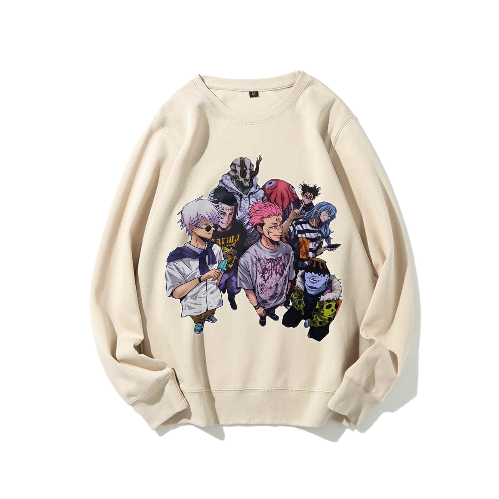 Casual Crewneck Sweatshirt Jujutsu Kaisen