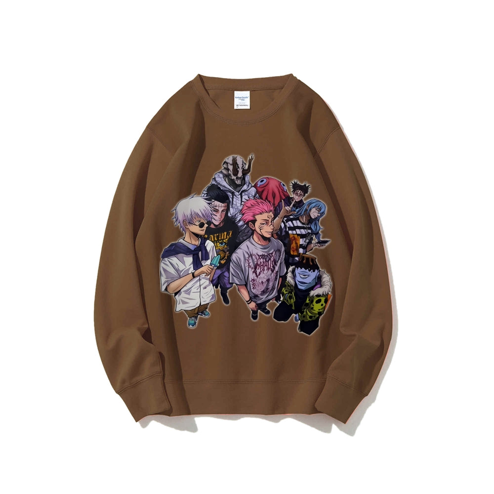Casual Crewneck Sweatshirt Jujutsu Kaisen