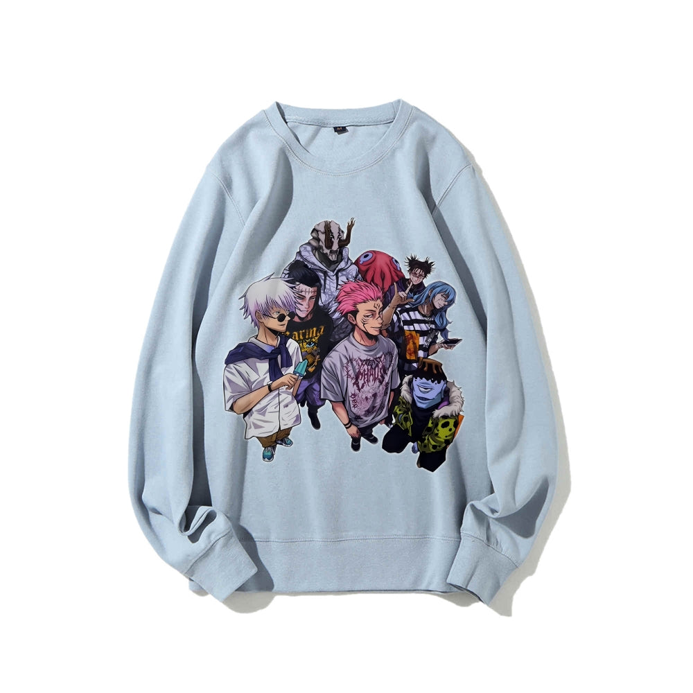 Casual Crewneck Sweatshirt Jujutsu Kaisen