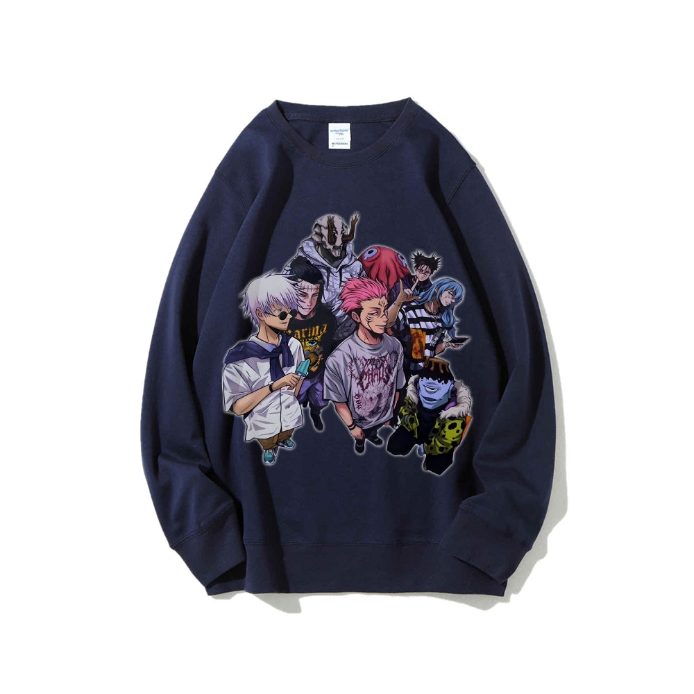 Casual Crewneck Sweatshirt Jujutsu Kaisen