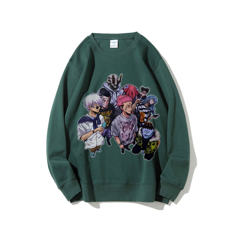 Casual Crewneck Sweatshirt Jujutsu Kaisen