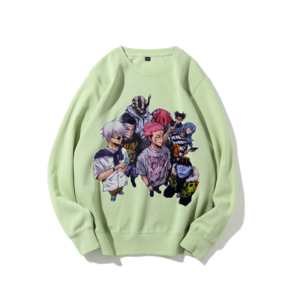 Casual Crewneck Sweatshirt Jujutsu Kaisen