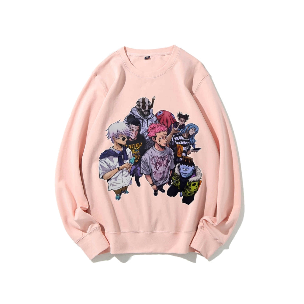 Casual Crewneck Sweatshirt Jujutsu Kaisen