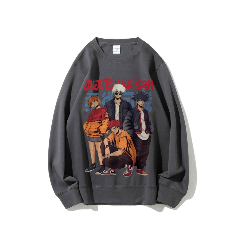 Casual Crewneck Sweatshirt Jujutsu Kaisen