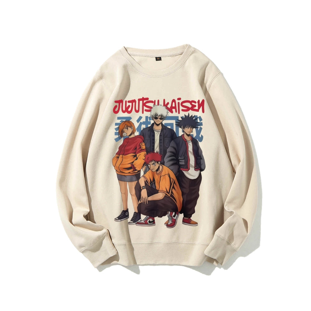 Casual Crewneck Sweatshirt Jujutsu Kaisen