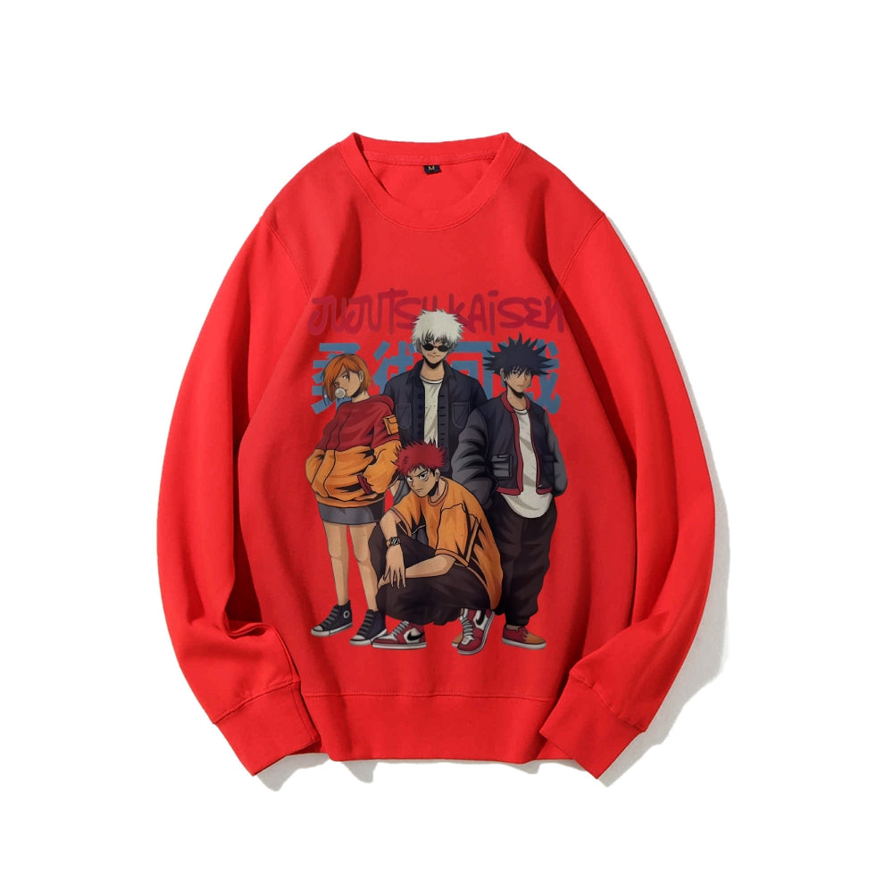 Casual Crewneck Sweatshirt Jujutsu Kaisen