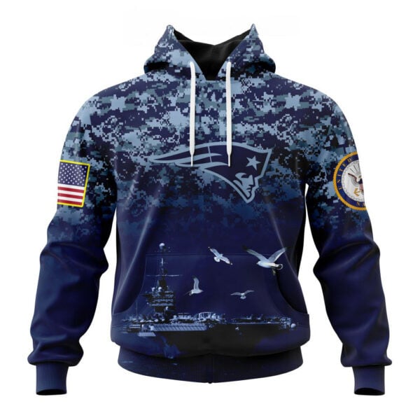 New England Patriots | Honor US Navy Veterans Hoodies