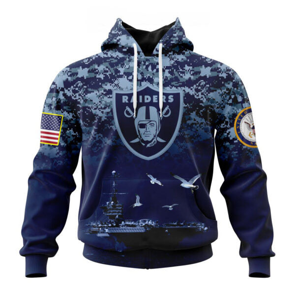 Las Vegas Raiders | Honor US Navy Veterans Hoodies