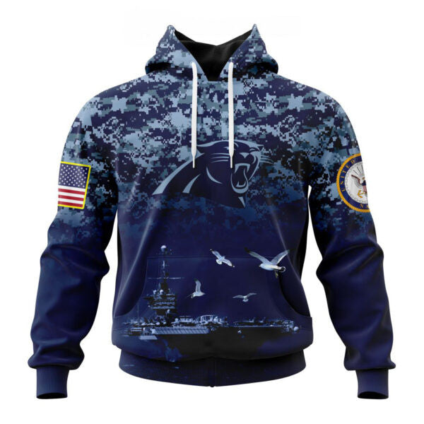 Carolina Panthers | Honor US Navy Veterans Hoodies