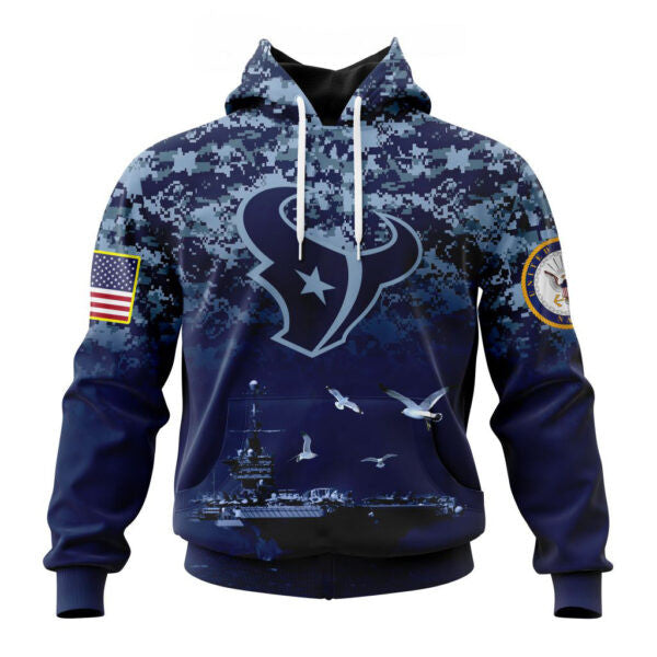 Houston Texans | Honor US Navy Veterans Hoodies