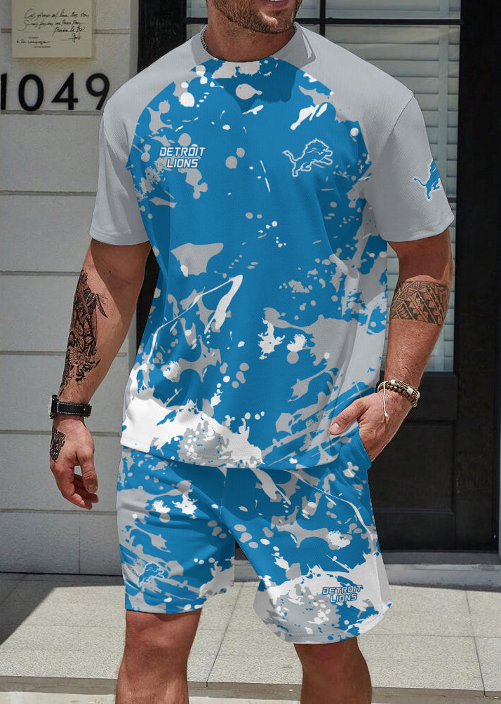 Detroit Lions Limited Edition Top And Shorts Two-Piece Suits