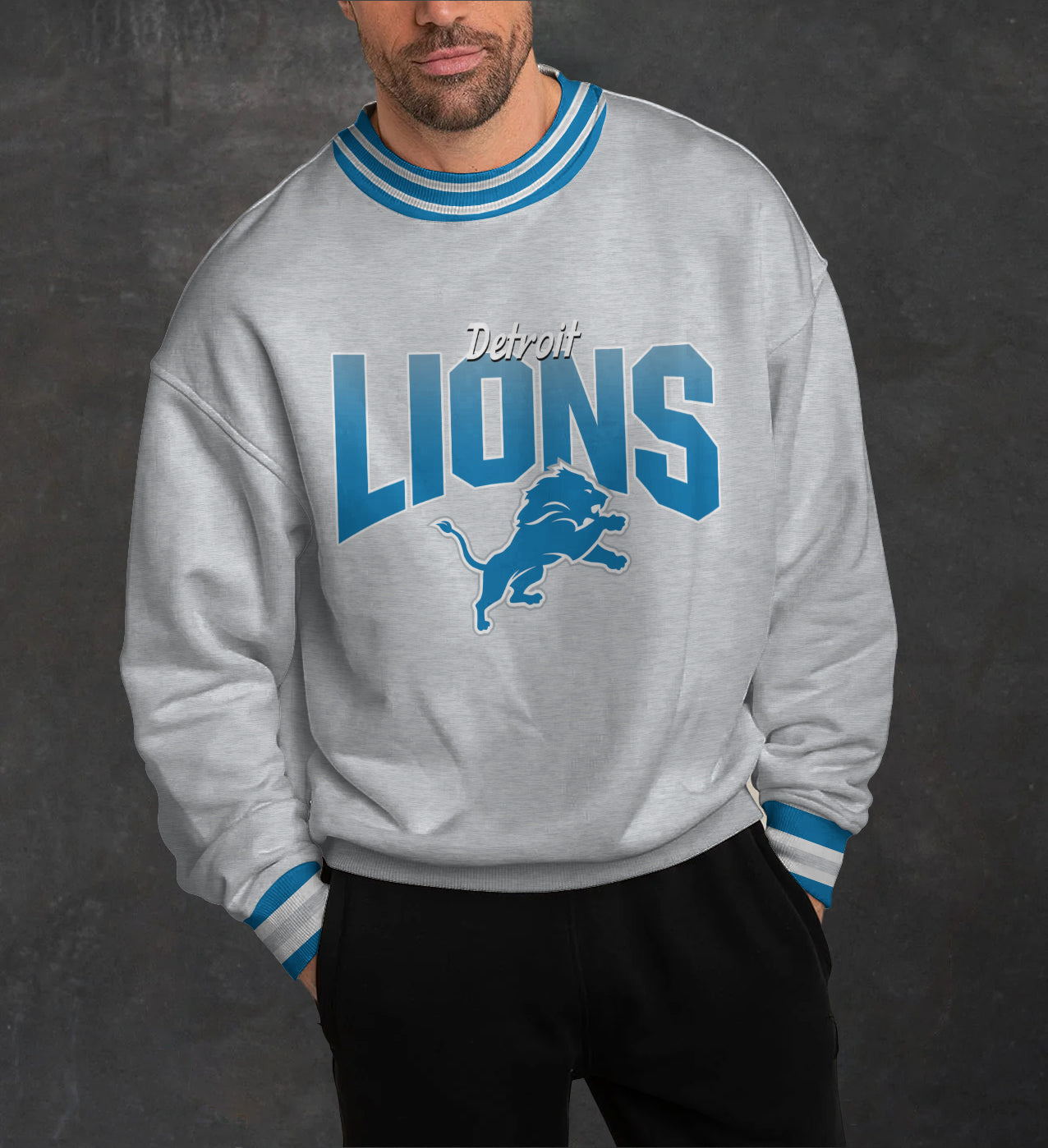 Detroit Lions 3D Limited Edition Crew Neck sweatshirt