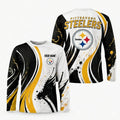 Pittsburgh Steelers All Over Print Long Sleeves Shirt Personalize