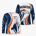 Denver Broncos All Over Print Long Sleeves Shirt Personalize