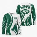 New York Jets All Over Print Long Sleeves Shirt Personalize