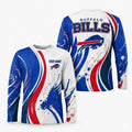 Buffalo Bills All Over Print Long Sleeves Shirt Personalize GTS015634