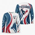 Houston Texans All Over Print Long Sleeves Shirt Personalize GTS015629