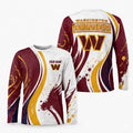 Washington Commanders All Over Print Long Sleeves Shirt Personalize
