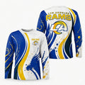 Los Angeles Rams All Over Print Long Sleeves Shirt Personalize GTS015635