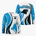 Carolina Panthers All Over Print Long Sleeves Shirt Personalize