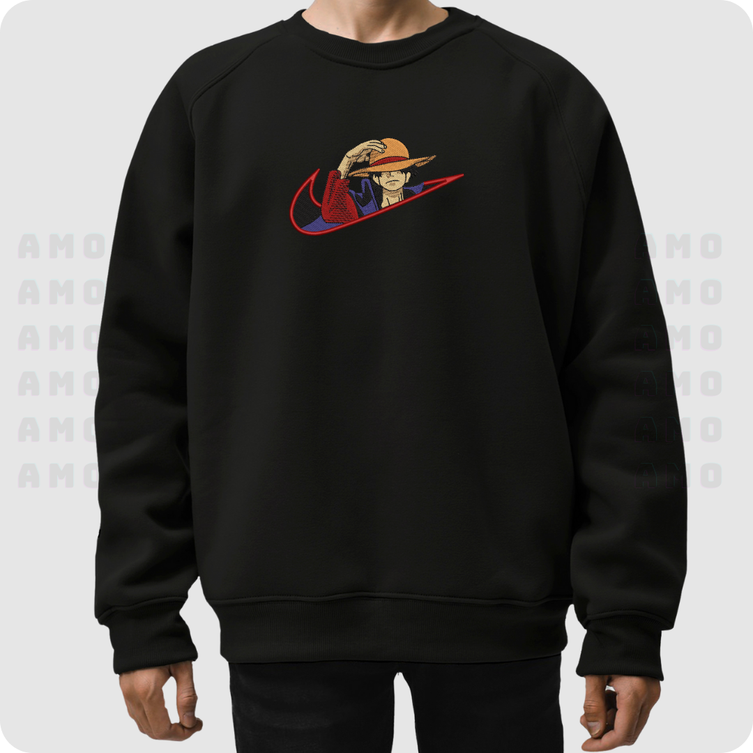 One Piece Luffy Embroidered Sweater
