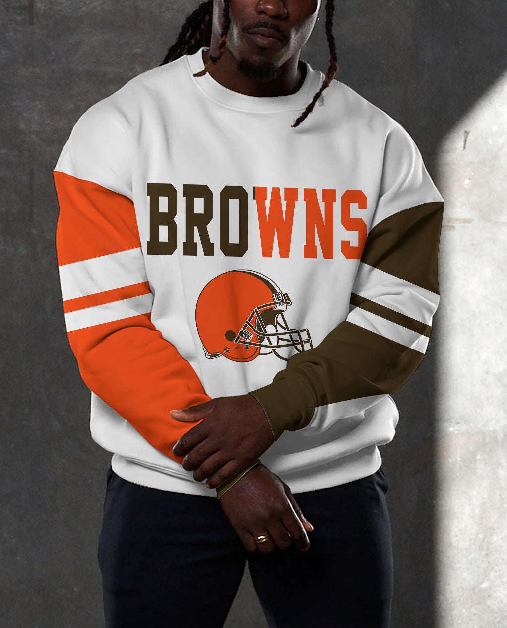 Cleveland Browns 3D Limited Edition Crew Neck sweatshirt