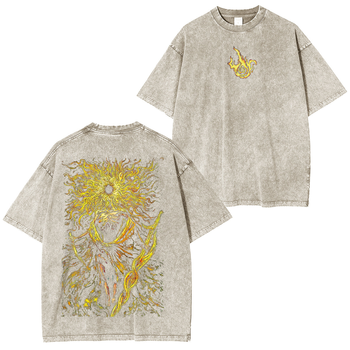 Midra Lord of Frenzied Flame Graphic Vintage Washed Unisex T-Shirt