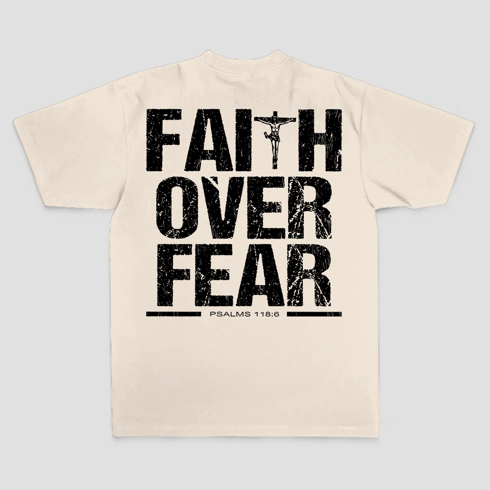 Faith Over Fear Printed Men's T-shirt