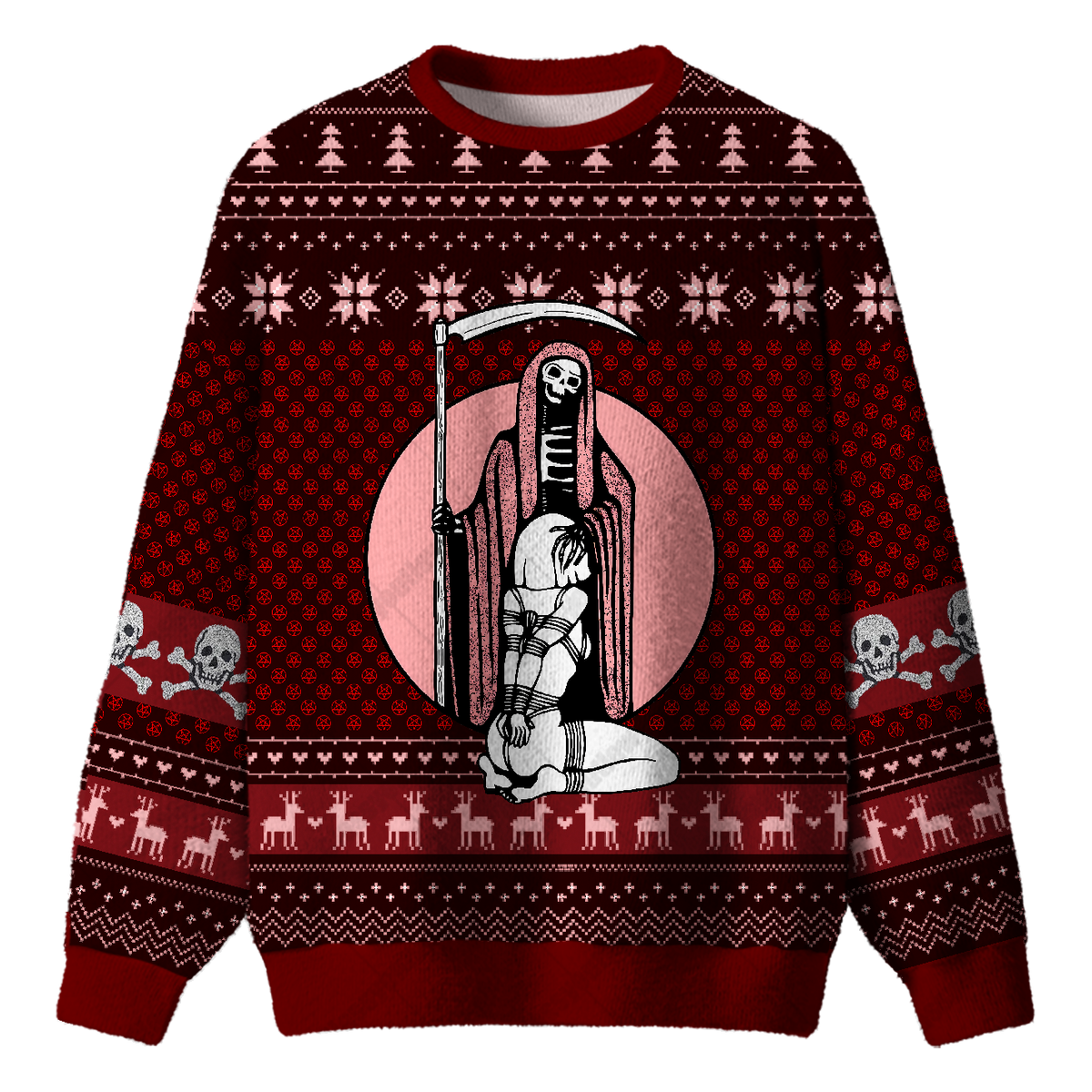 REAPER AND RESTRAINT UGLY CHRISTMAS SWEATSHIRT — image 1