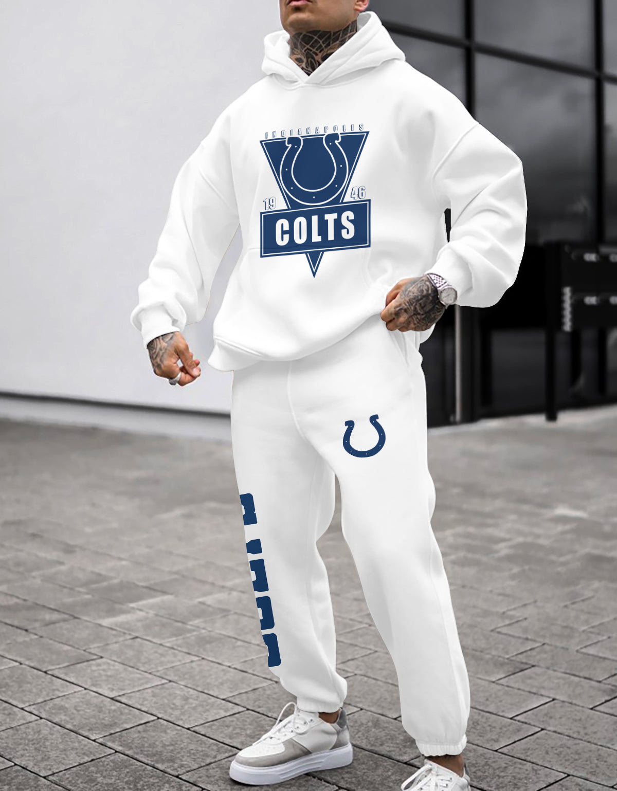 Indianapolis Colts  3D Printed Pullover Hoodie And Sweatpant 2pcs Tracksuits