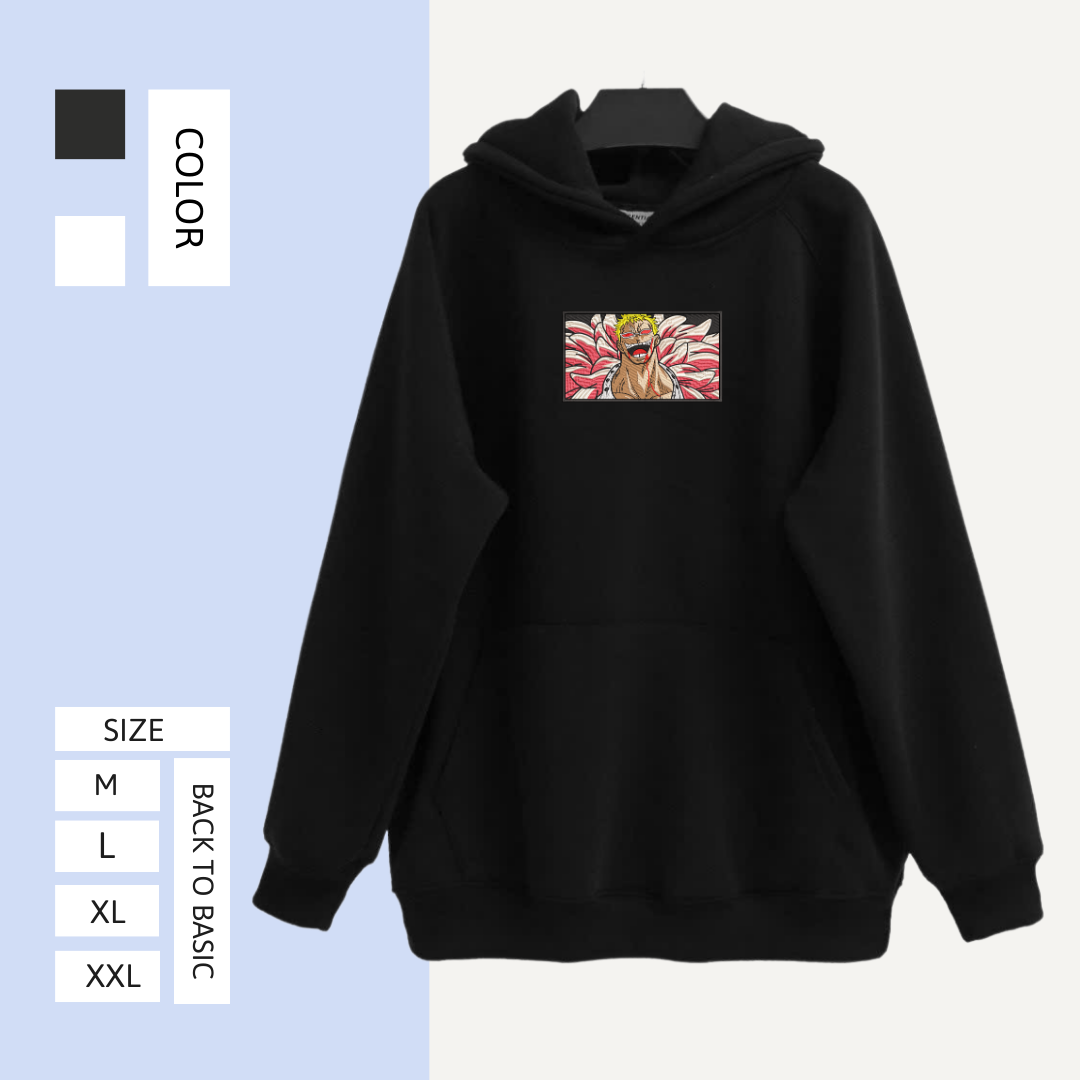Donquixote Doflamingo One Piece Embroidered Hoodie