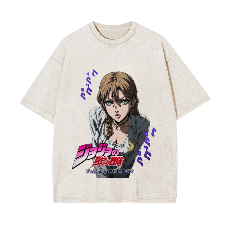 Custom Anime JOJO Style T-Shirt – Personalized Photo Printed Tee