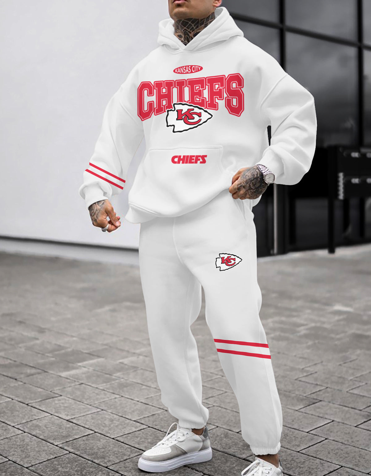 Kansas City Chiefs 3D Printed Pullover Hoodie And Sweatpant 2pcs Tracksuits