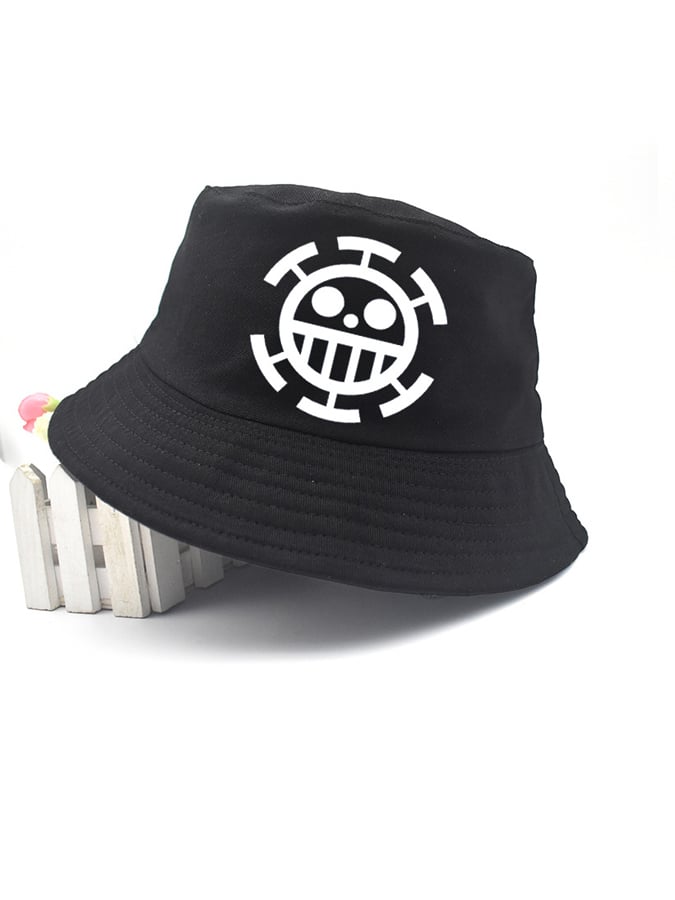 Men's Cotton Cartoon Skull Outdoor Casual Sun Shade Basin Hat