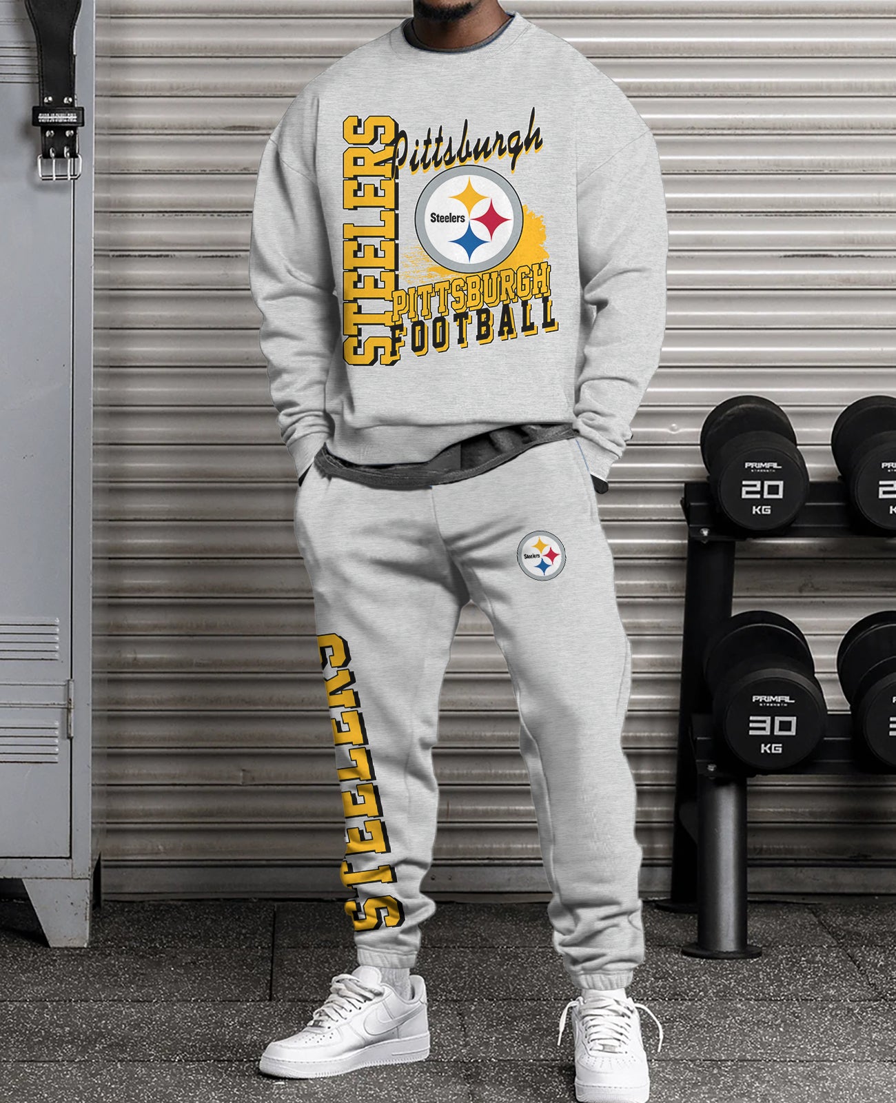 Pittsburgh Steelers   3D sweatsuit and sweatpants 2 piece outfits