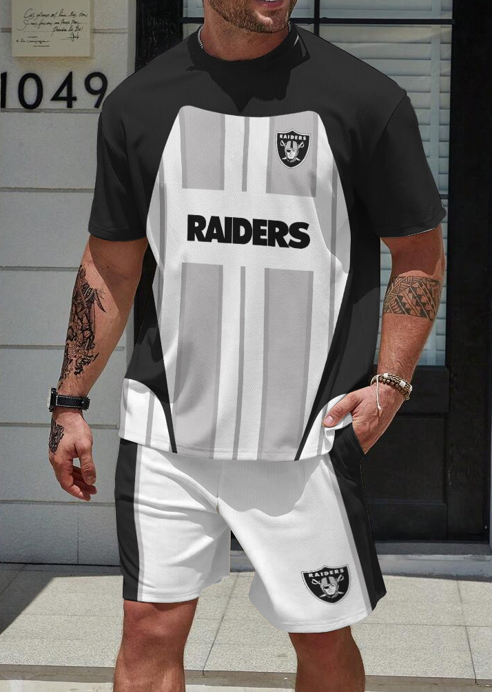 Las Vegas Raiders  Limited Edition Top And Shorts Two-Piece Suits