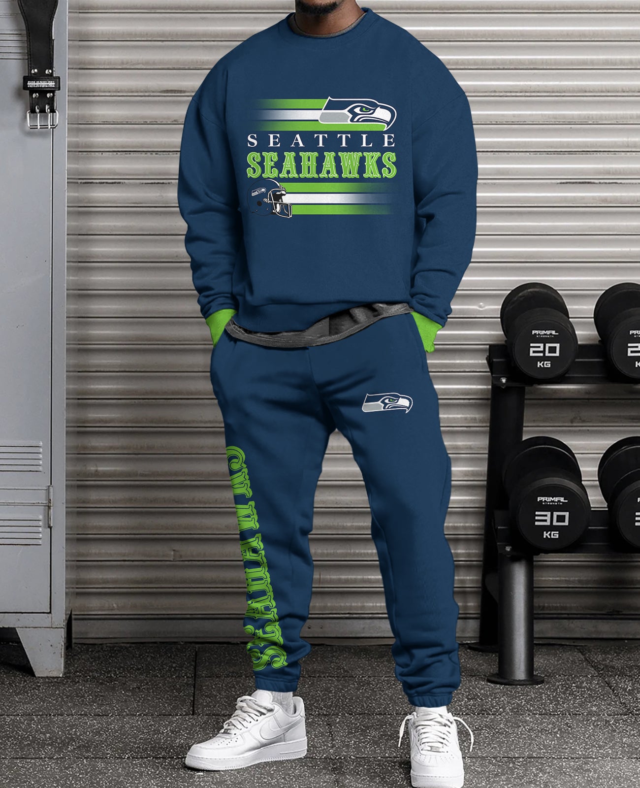 Seattle Seahawks   3D sweatsuit and sweatpants 2 piece outfits